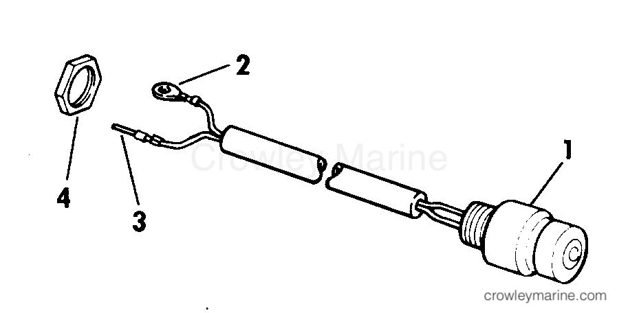 1977 Outboard 9.9 - 10RL77A - SHORTING SWITCH