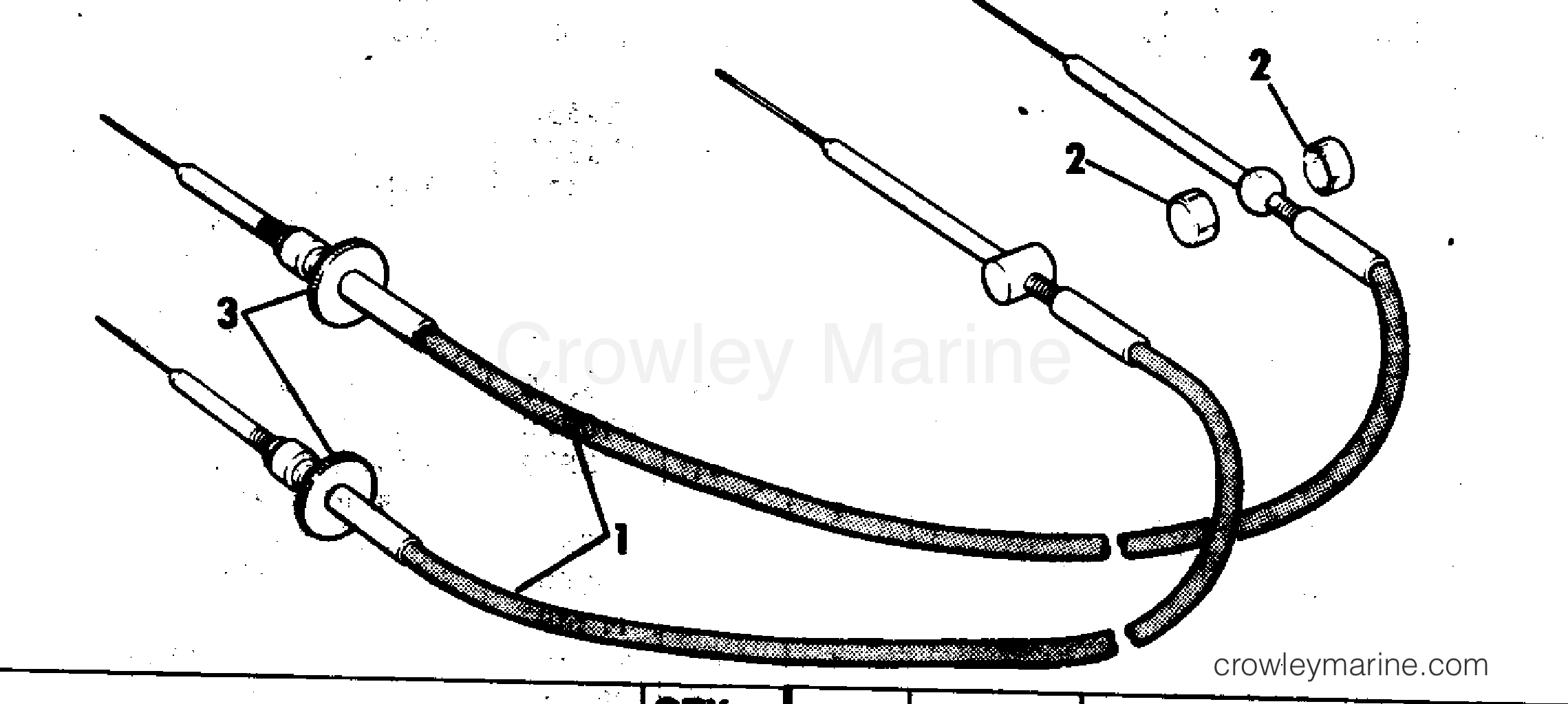 THROTTLE AND SHIFT CABLES 1978 Rigging Parts OMC Stern Drive All