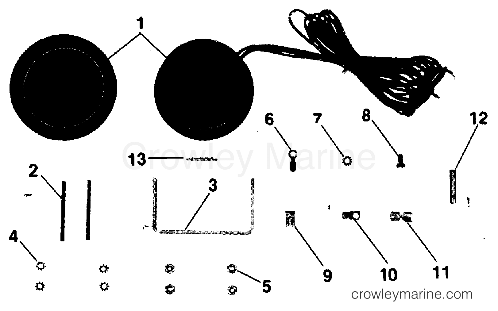 1988 Rigging Accessories - Instruments - QUARTACH TACHOMETER-FLUSH MOUNT-DIGITAL-NON-PLUG IN NEW TECH