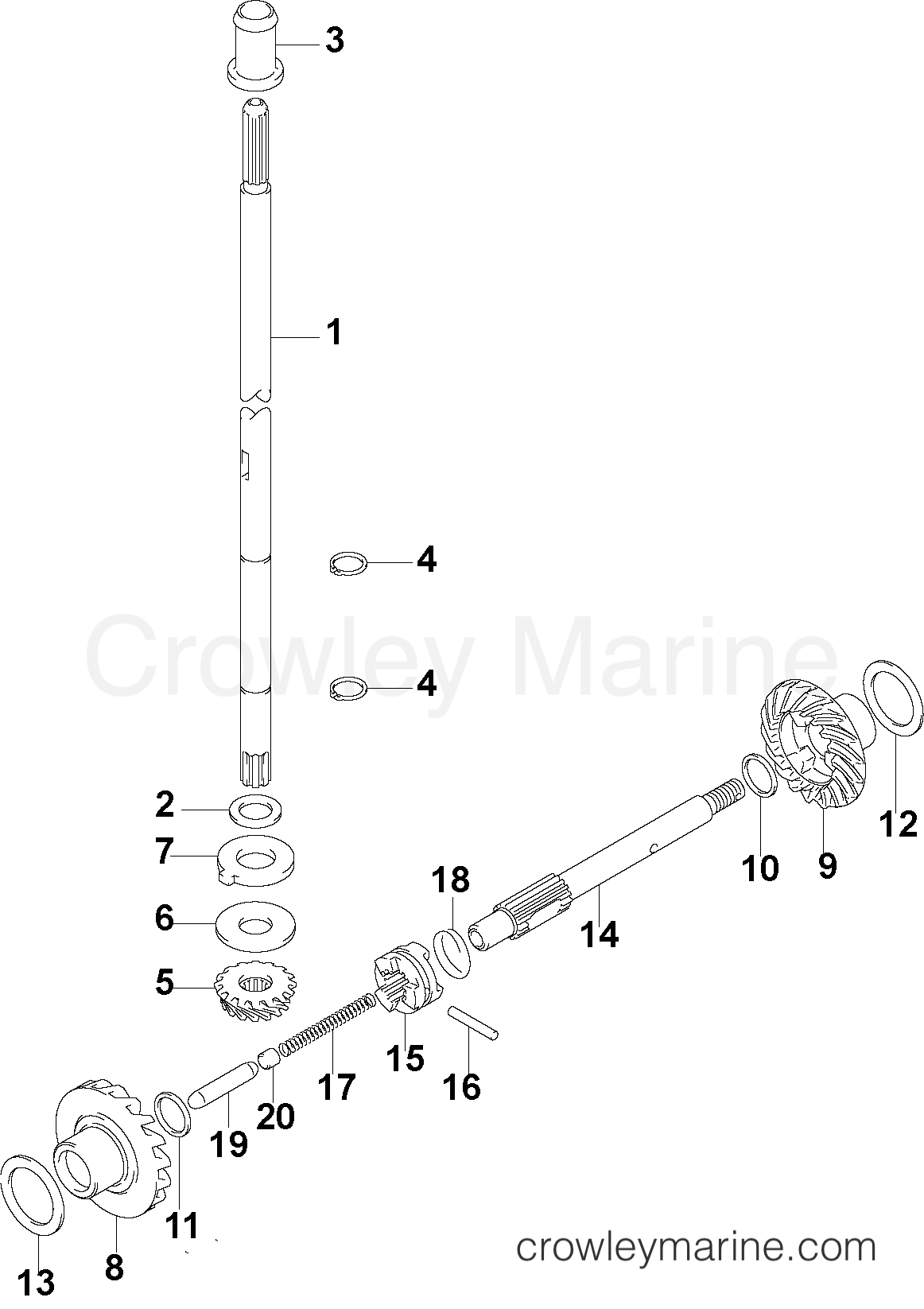 2005 Outboard 4 - J4RL4SOR - GEARS