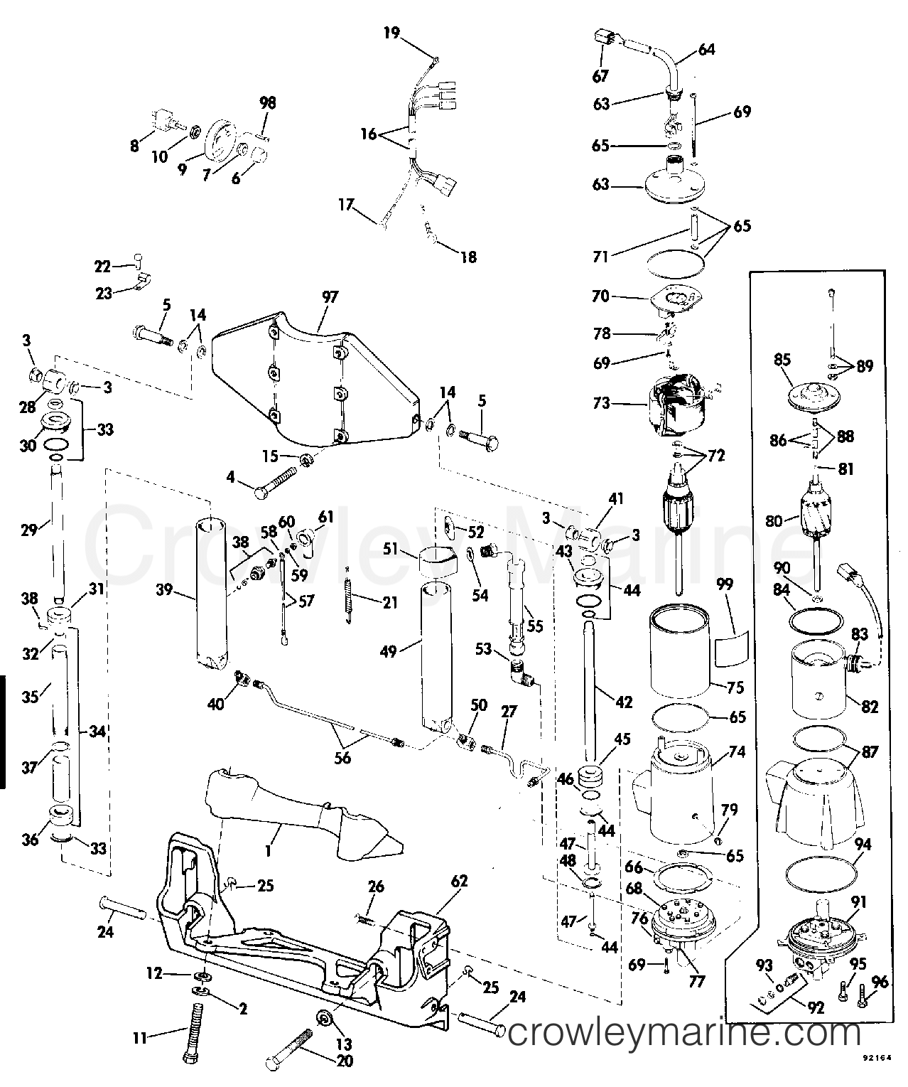 1979 Rigging Parts Accessories - Power Trim & Tilt - POWER TILT AND TRIM 50,55