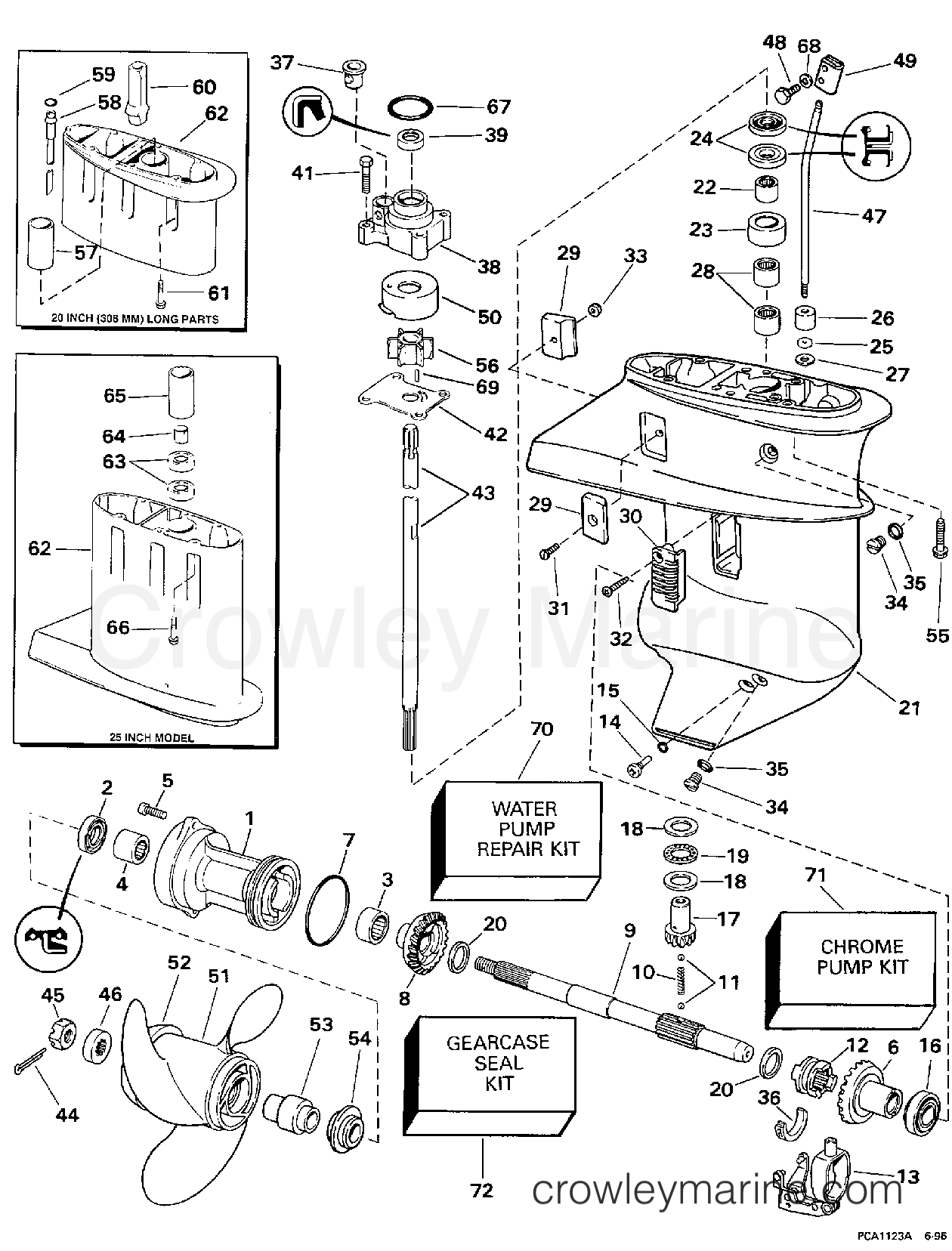 1997 Outboard 9.9 - HJ10FOEUR - GEARCASE