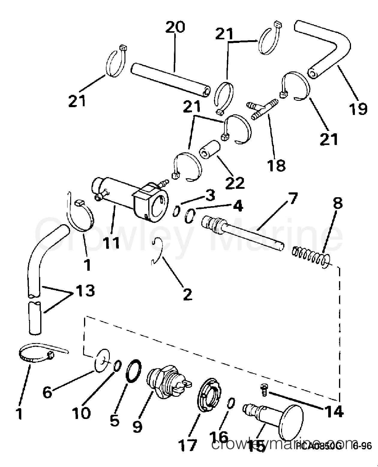 1998 Outboard 25 - SJ25RDECA - PRIMER SYSTEM
