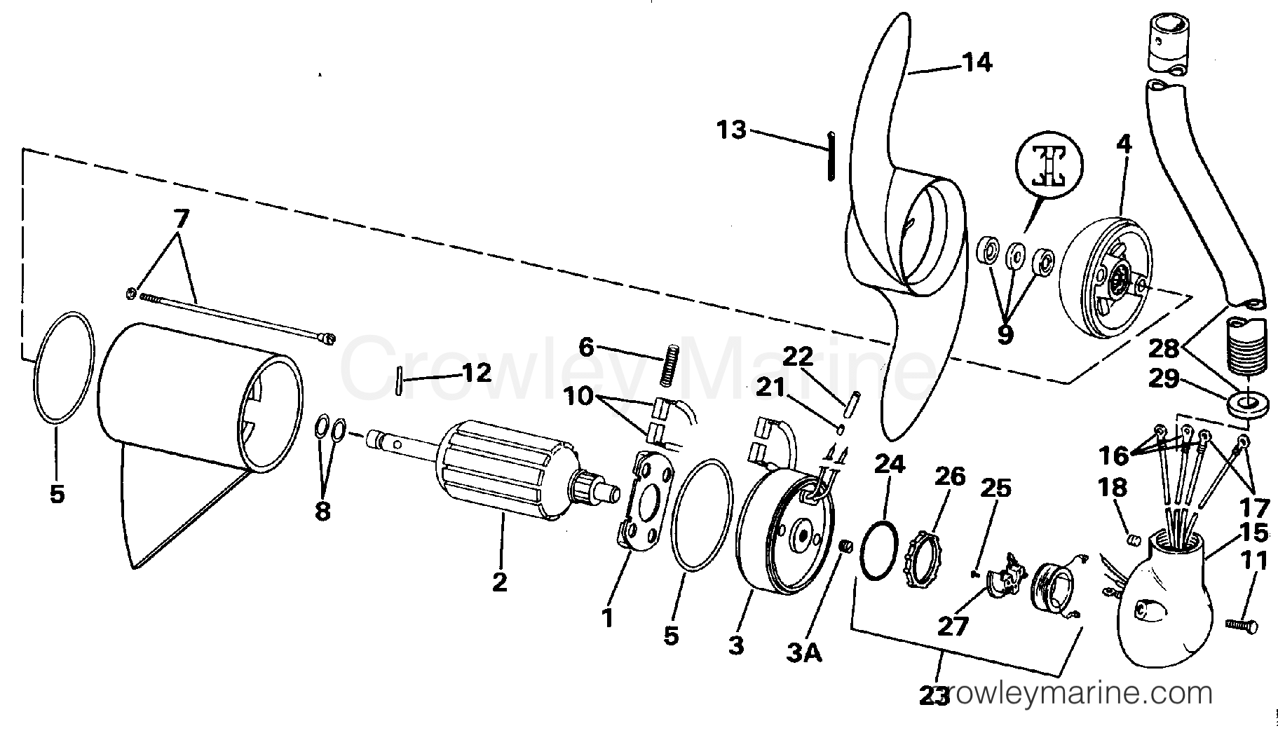 1988 Electric Motors 12 Volt - EBH2TY - MOTOR AND ADAPTER GROUP / 12 VOLT