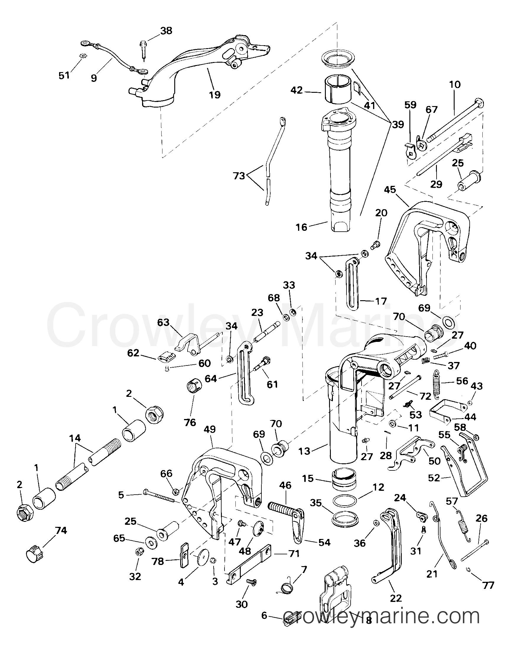 2000 Outboard 15 - J15RVLSSS - MIDSECTION
