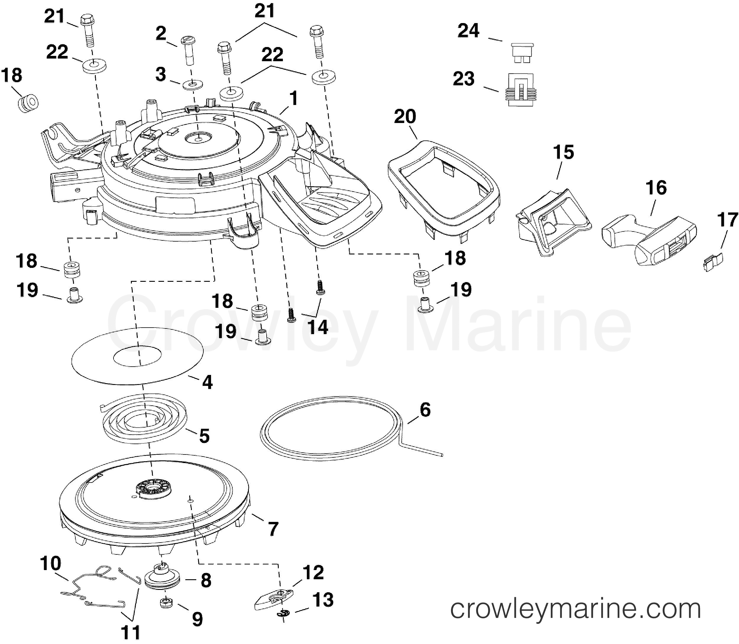 2011 Outboard 30 - E30DPSLIIS - RECOIL STARTER