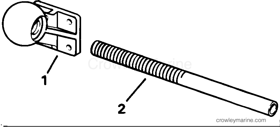 1992 Rigging Accessories - Steering - TRANSOM BRACKET KIT - 6 THRU V6