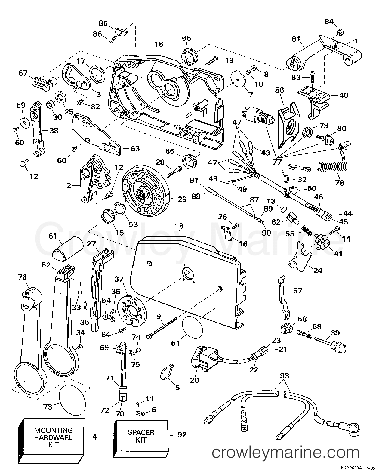 1997 Outboard 200 - SE200WTPLS - REMOTE CONTROL