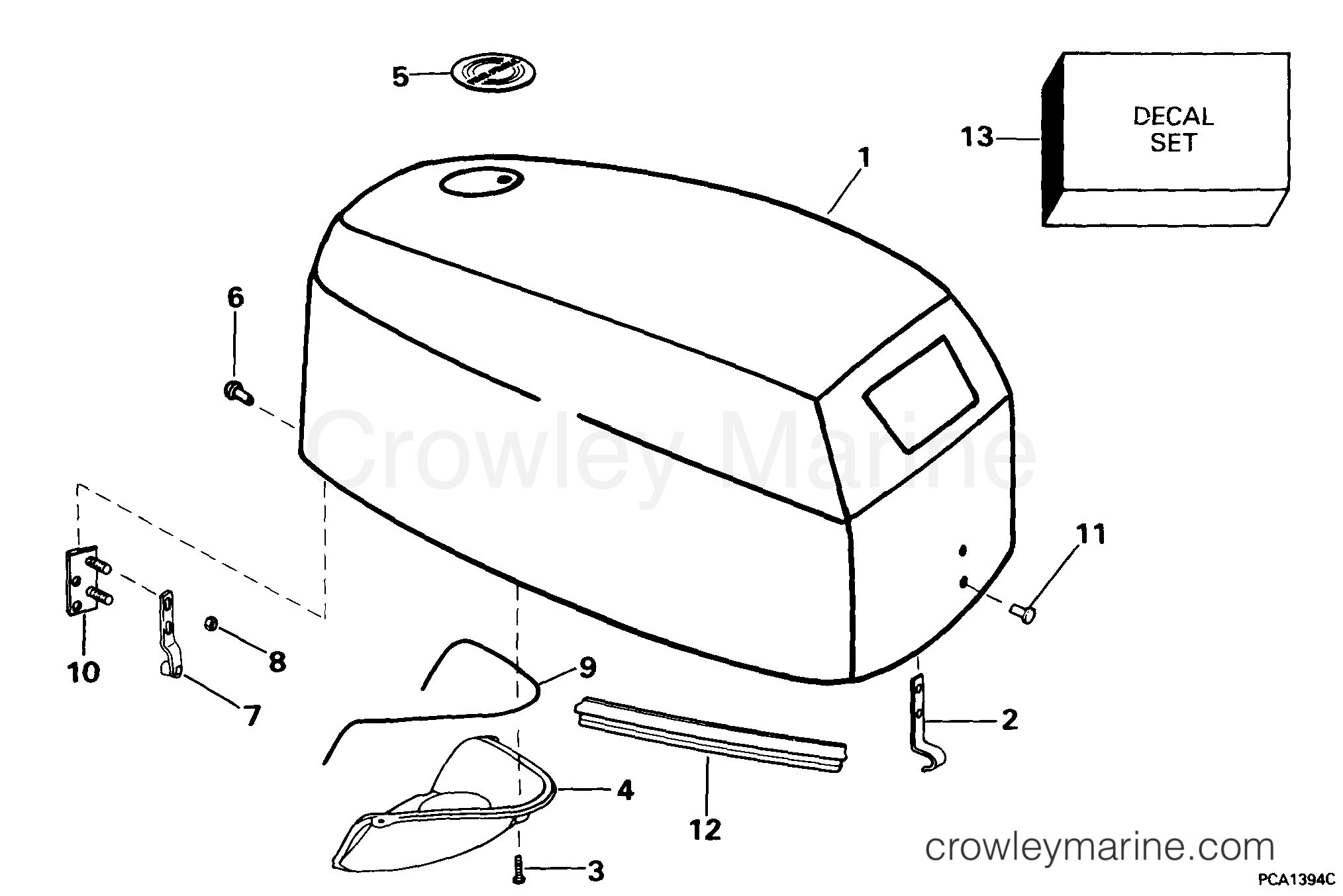 1999 Outboard 6 - E6RL4EEM - ENGINE COVER