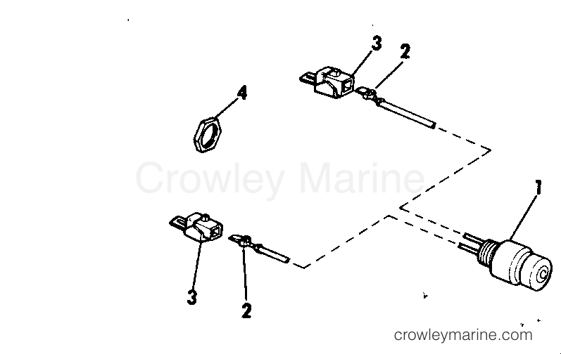 1973 Outboard 40 - 40355D - SHORTING SWITCH