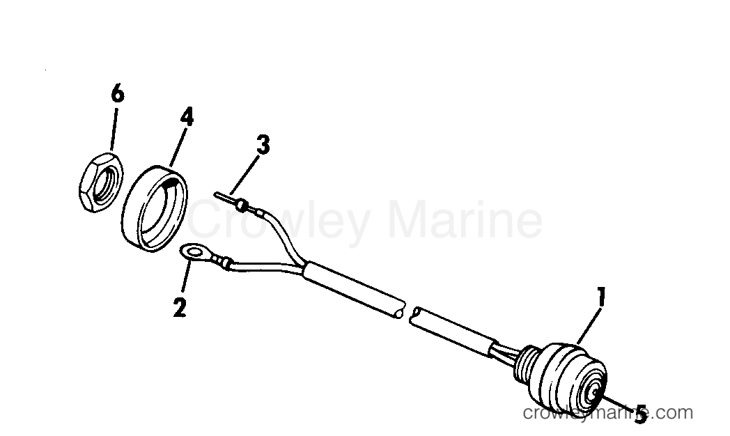 1980 Outboard 15 - J15ECSD - SHORTING SWITCH