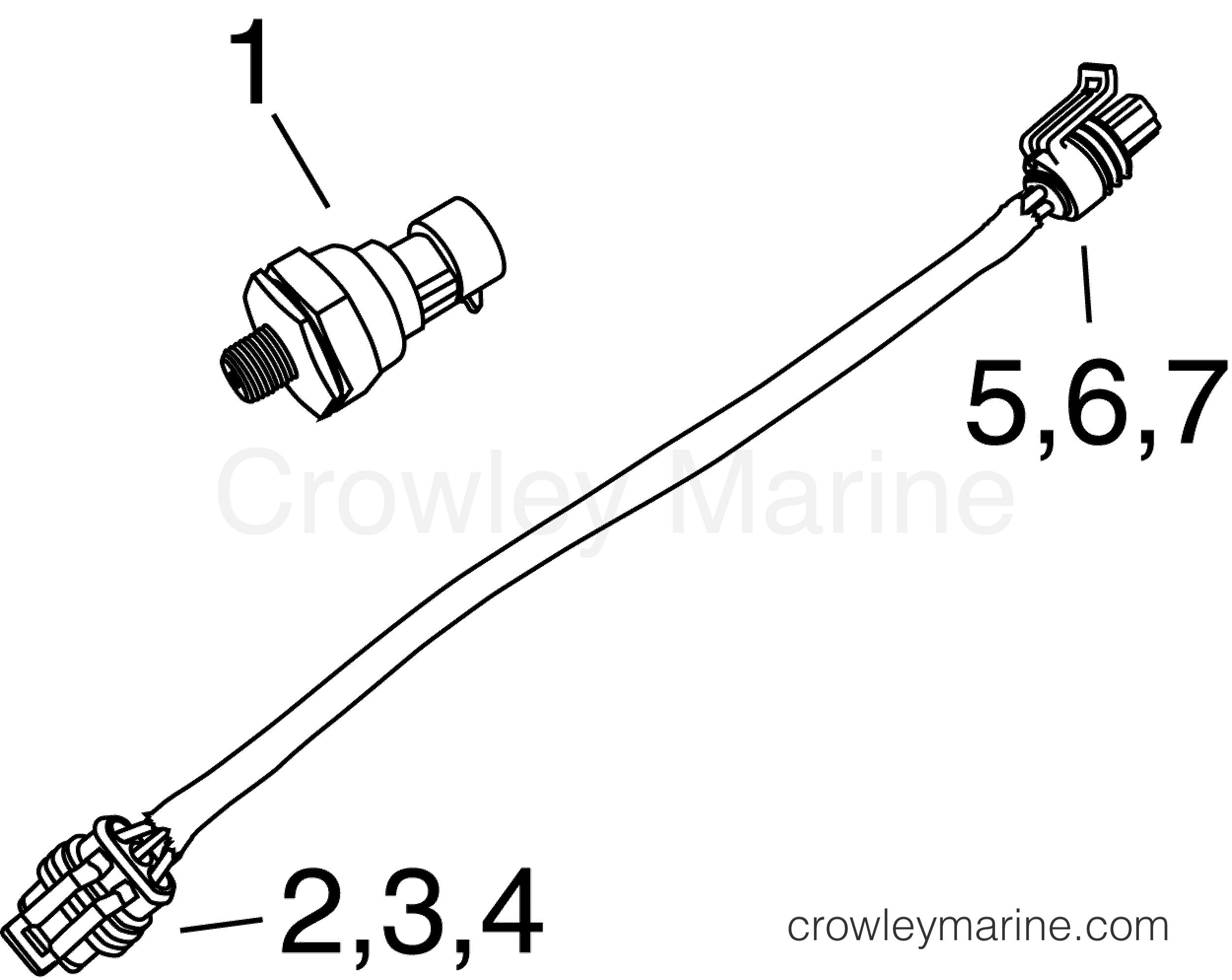 2005-2010 Rigging Accessories - Instruments - WATER PRESSURE TRANSDUCER KIT - I-COMMAND