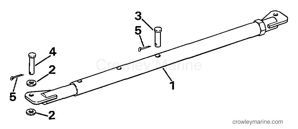 1997 Rigging OMC Stern Drive - All Models - TIE BAR KIT - DUAL ENGINE