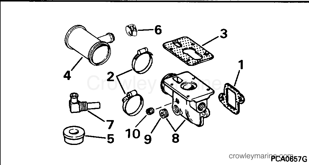 1995 Rigging OMC Stern Drive - All Models - HEATER KIT - 3.0 MODELS