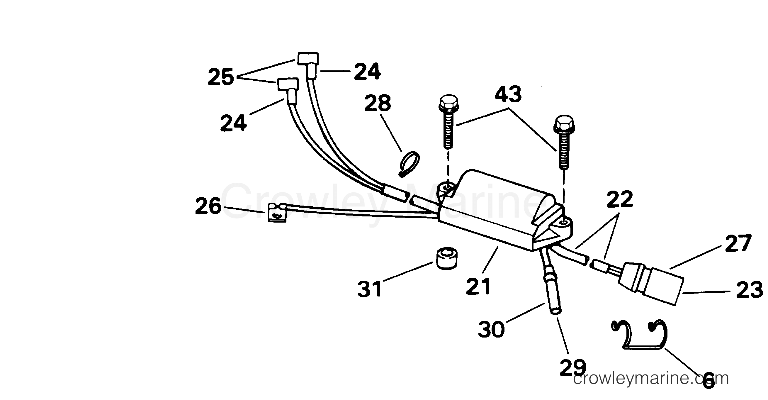 2001 Outboard 50 - BJ50PLSIF - IGNITION SYSTEM - ROPE START