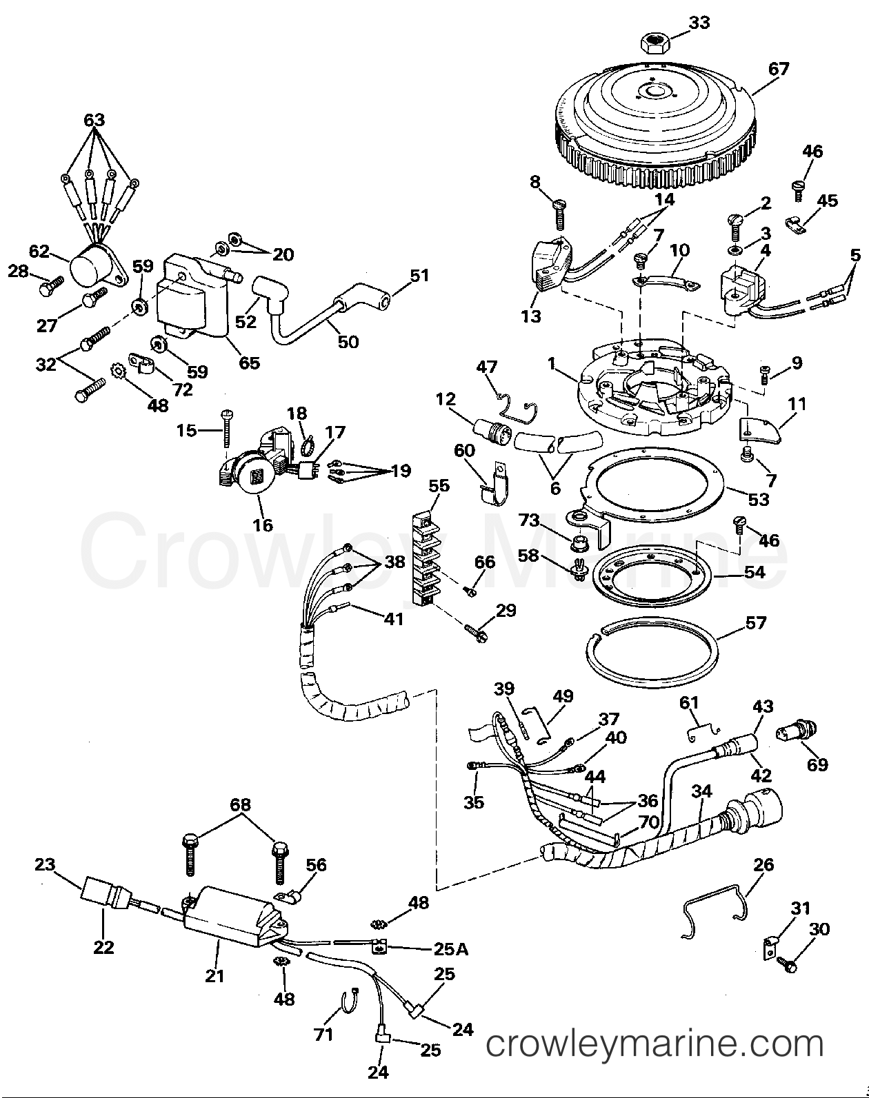 1988 Outboard 48 - J48ESLCCC - IGNITION SYSTEM