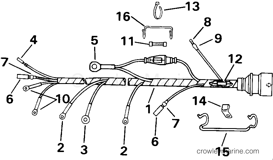 1993 Outboard 20 - J20ELETS - CABLE ASSEMBLY