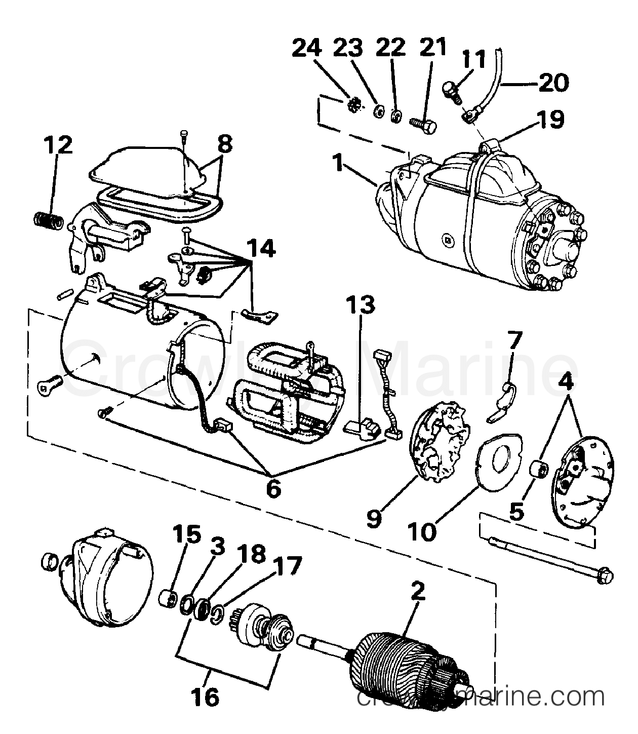 1989 Stern Drive 2.3 - 232BPRMEF - STARTER