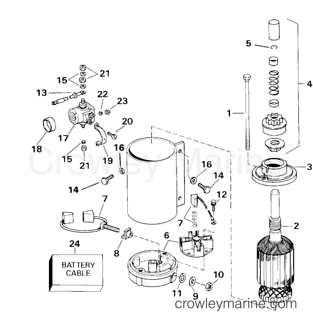 2000 Outboard 65 - J65WELSSC - ELECTRIC STARTER