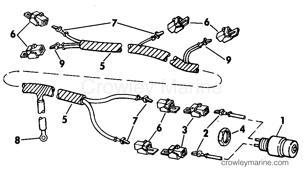1974 Outboard 40 - 40RL74S - SHORTING SWITCH