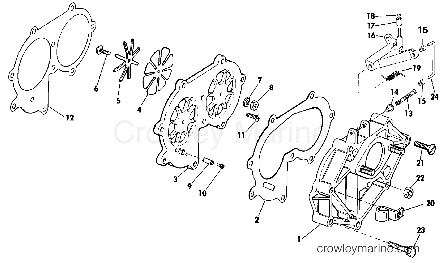 1987 Outboard 30 - J30TECUB - INTAKE MANIFOLD