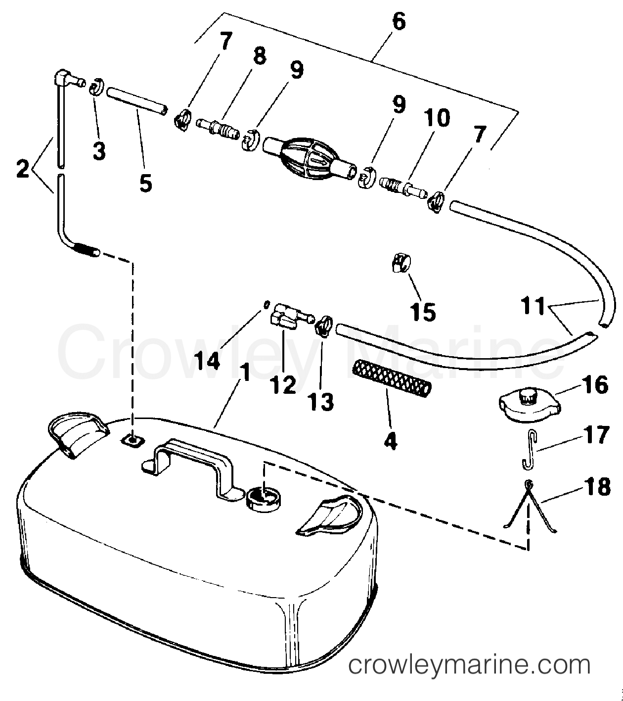 1988 Rigging Accessories - Fuel System - FUEL TANK ASSEMBLY