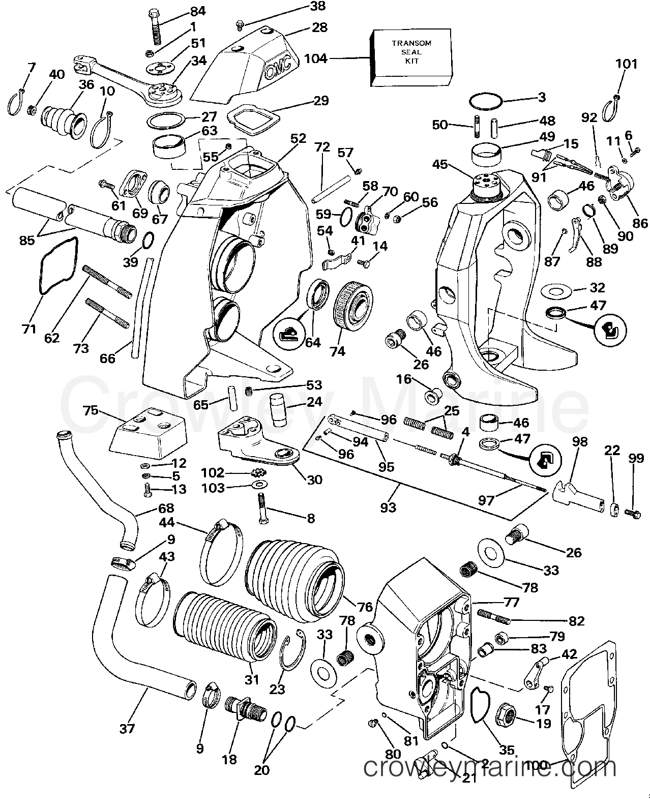1987 Stern Drive 2.3 - 232APSRC - TRANSOM MOUNT