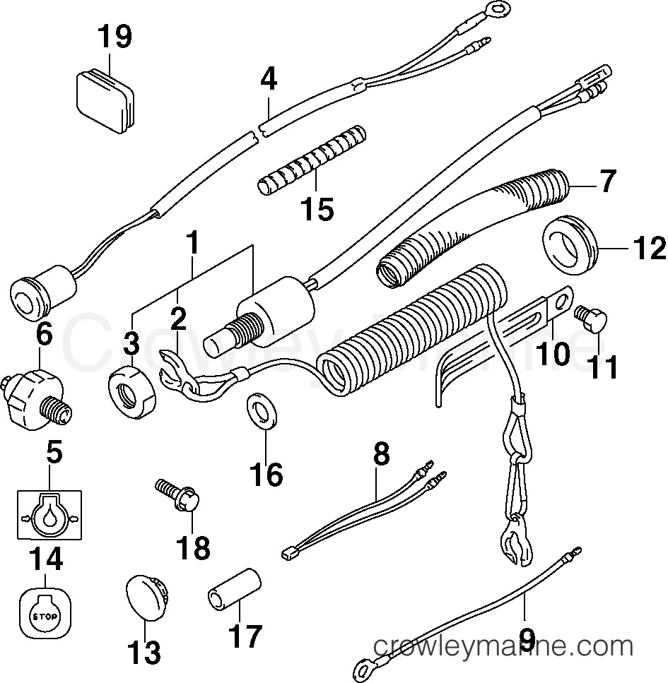2003 Outboard 10 - J10TE4STC - LANYARD