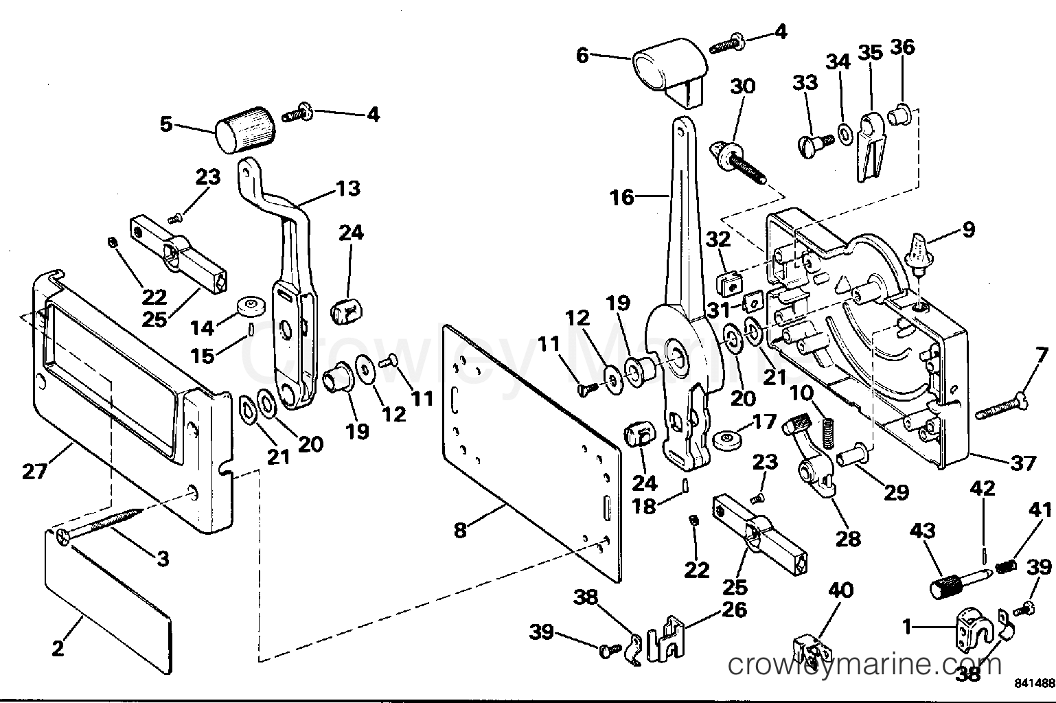 REMOTE CONTROL SINGLE MOTOR 1995 Rigging Accessories Remote Controls Crowley Marine