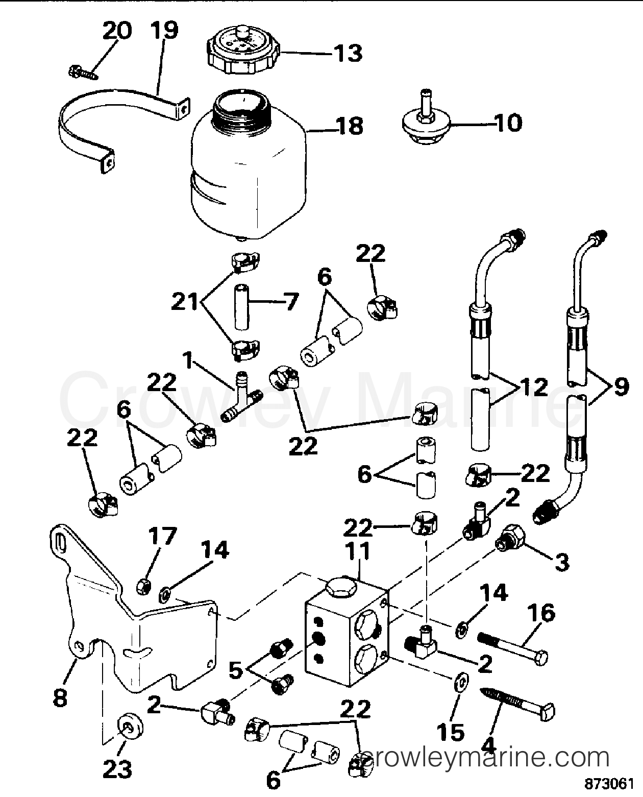 1996 Rigging OMC Stern Drive - All Models - PRIORITY VALVE KIT - DUAL ENGINE