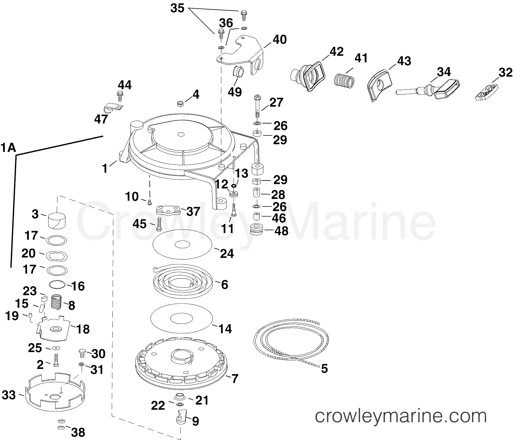 2005 Outboard 60 - E60WDRYSOS - RECOIL STARTER