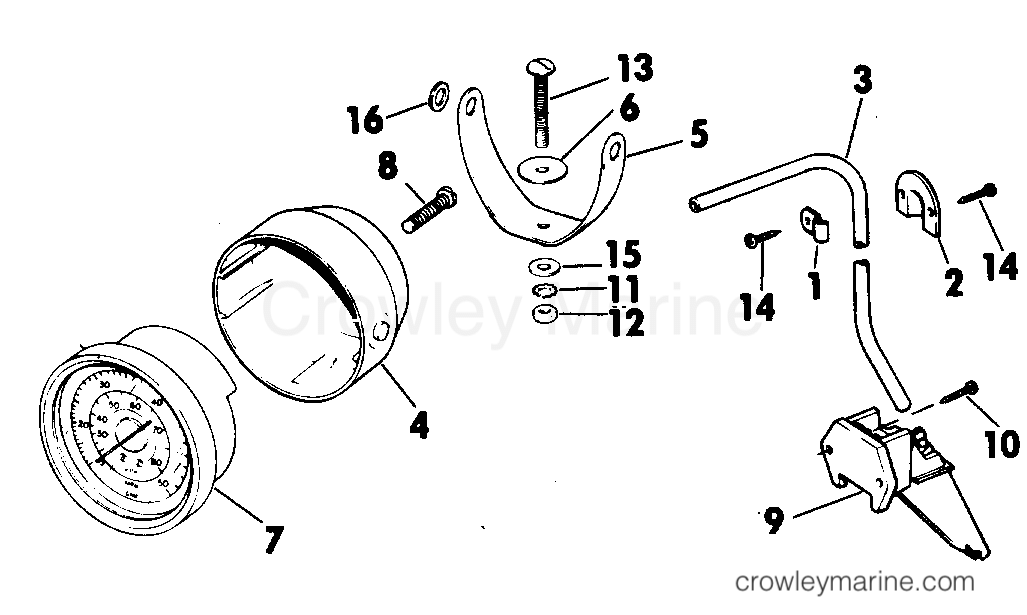 1983 Rigging Accessories - Instruments - SPEEDOMETER KIT-POD MOUNT
