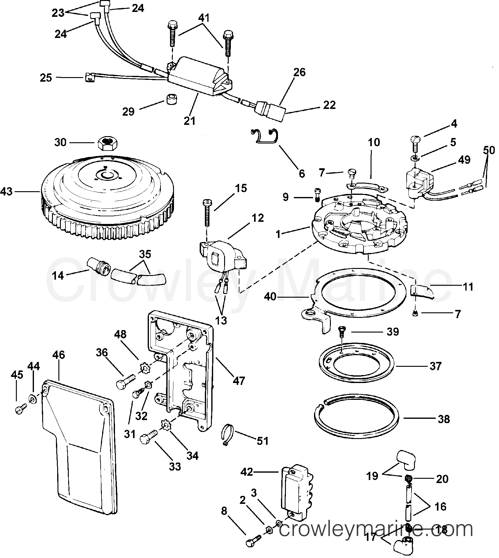 2005 Outboard 40 - J40RLSOC - IGNITION SYSTEM