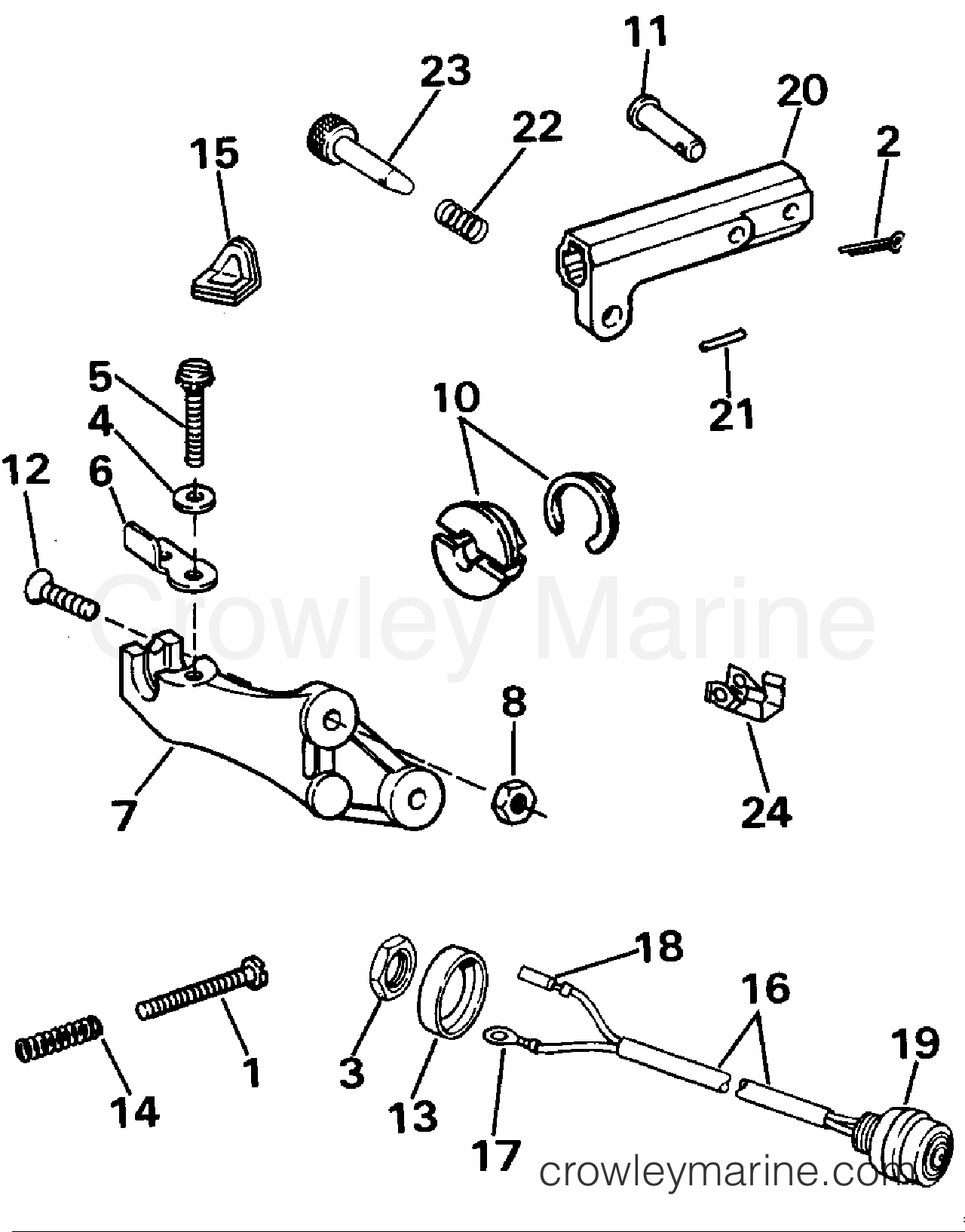 1992 Rigging Accessories - Remote Controls - REMOTE CONTROL ADAPTER KIT - 9.9, 15