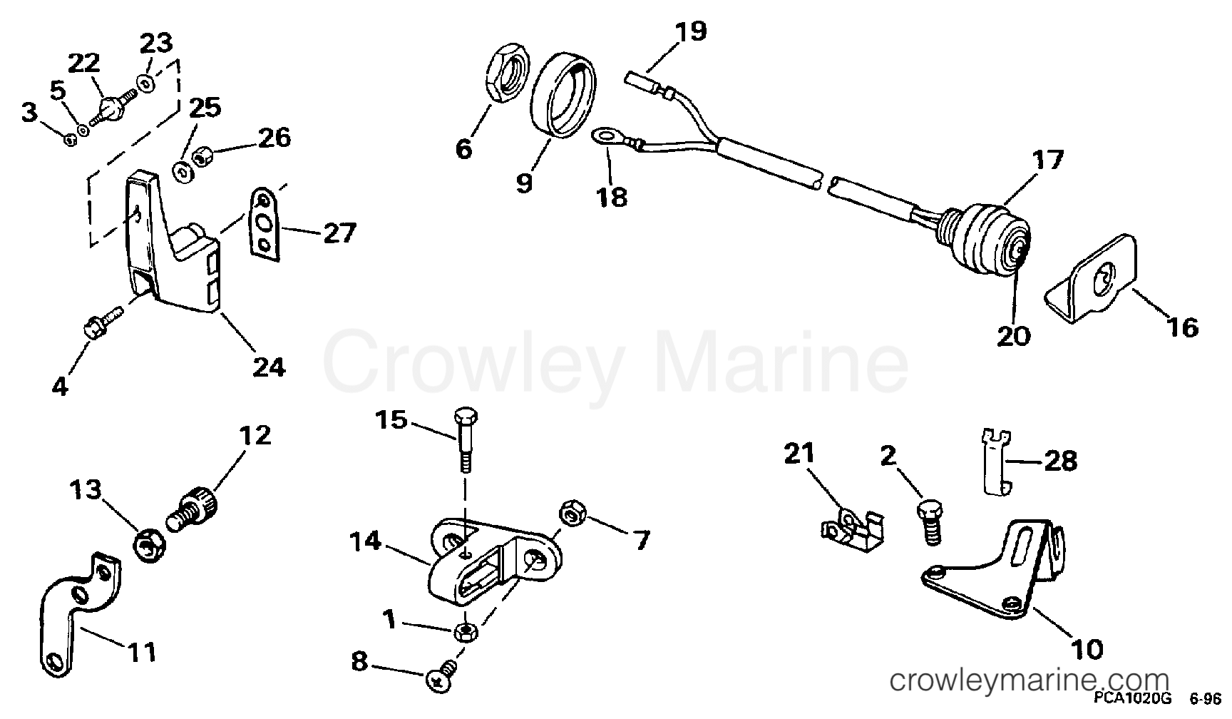 1997 Evinrude Outboards 18 - B25JREUR REMOTE CONTROL ADAPTER KIT section