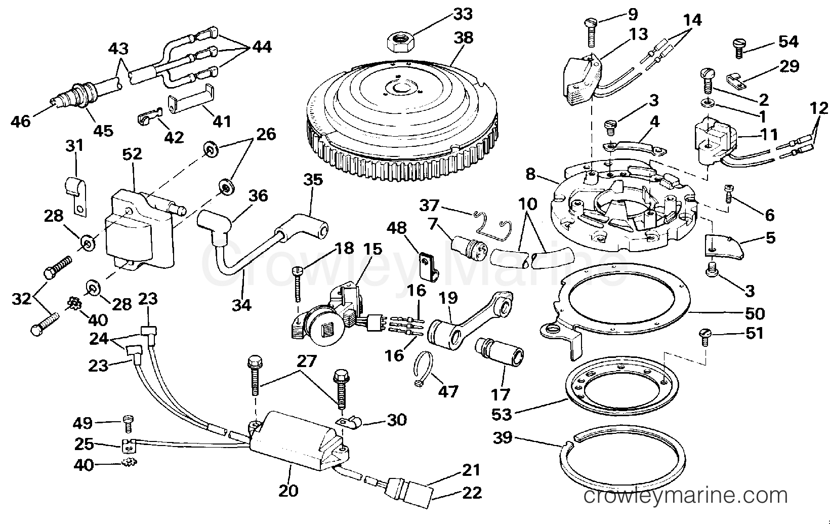 1987 Outboard 45 - J45RCCUC - IGNITION SYSTEM
