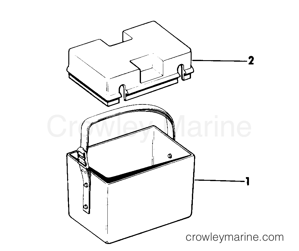 1975 Rigging Accessories - Electrical System - BATTERY BOX KITS (B)