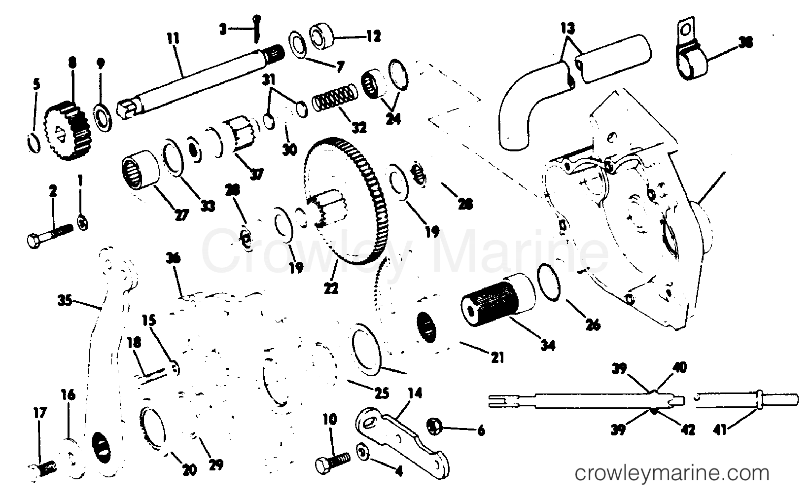 1979 Rigging OMC Stern Drive - All Models - POWER STEERING KIT-DUAL ENGINE
