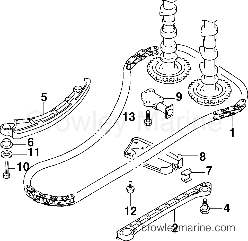 2002 Outboard 40 - J40PL4SNF - TIMING CHAIN