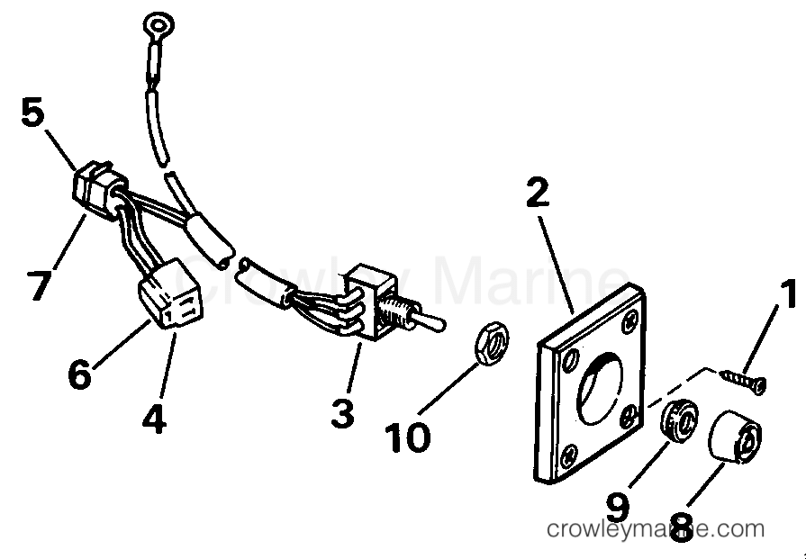 1988 Rigging Accessories - Miscellaneous - REMOTE TRIM SWITCH KIT