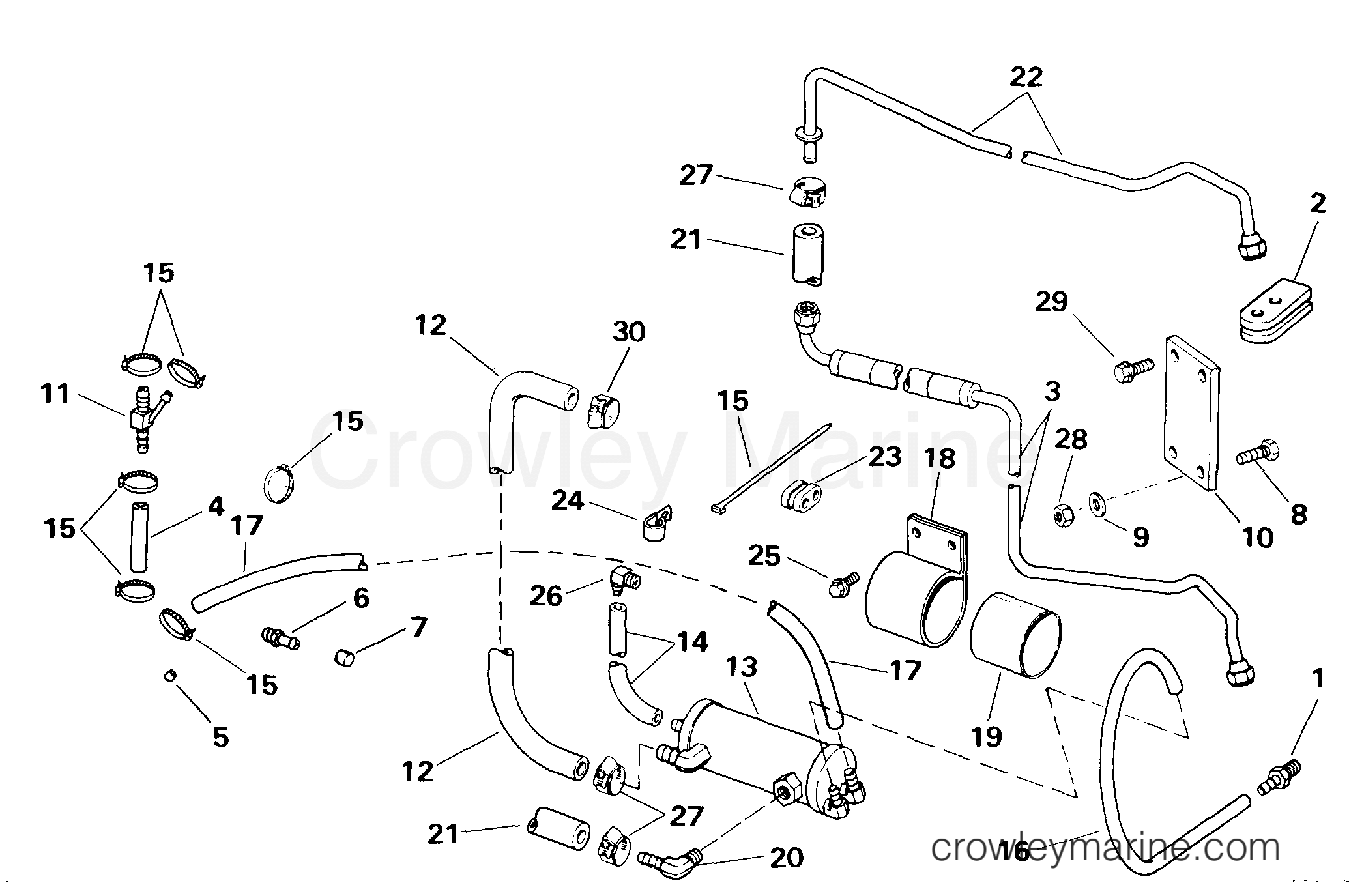 1999 Rigging Accessories - Steering - STEERING HOSE KIT