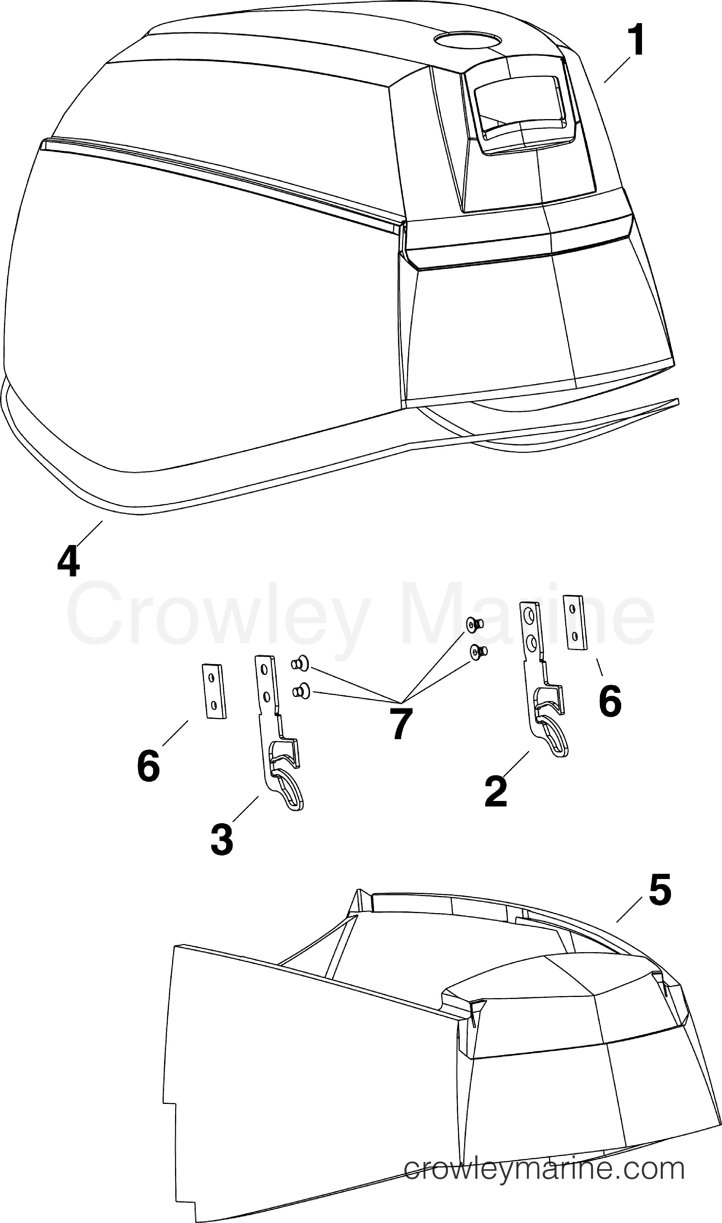 AG Outboard 40 - E40DRMLAGC - ENGINE COVER (DR)