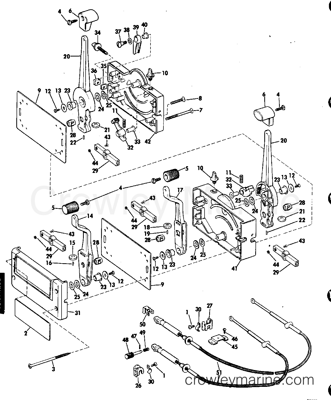 1983 Rigging Accessories - Remote Controls - REMOTE CONTROL TWIN MOTOR