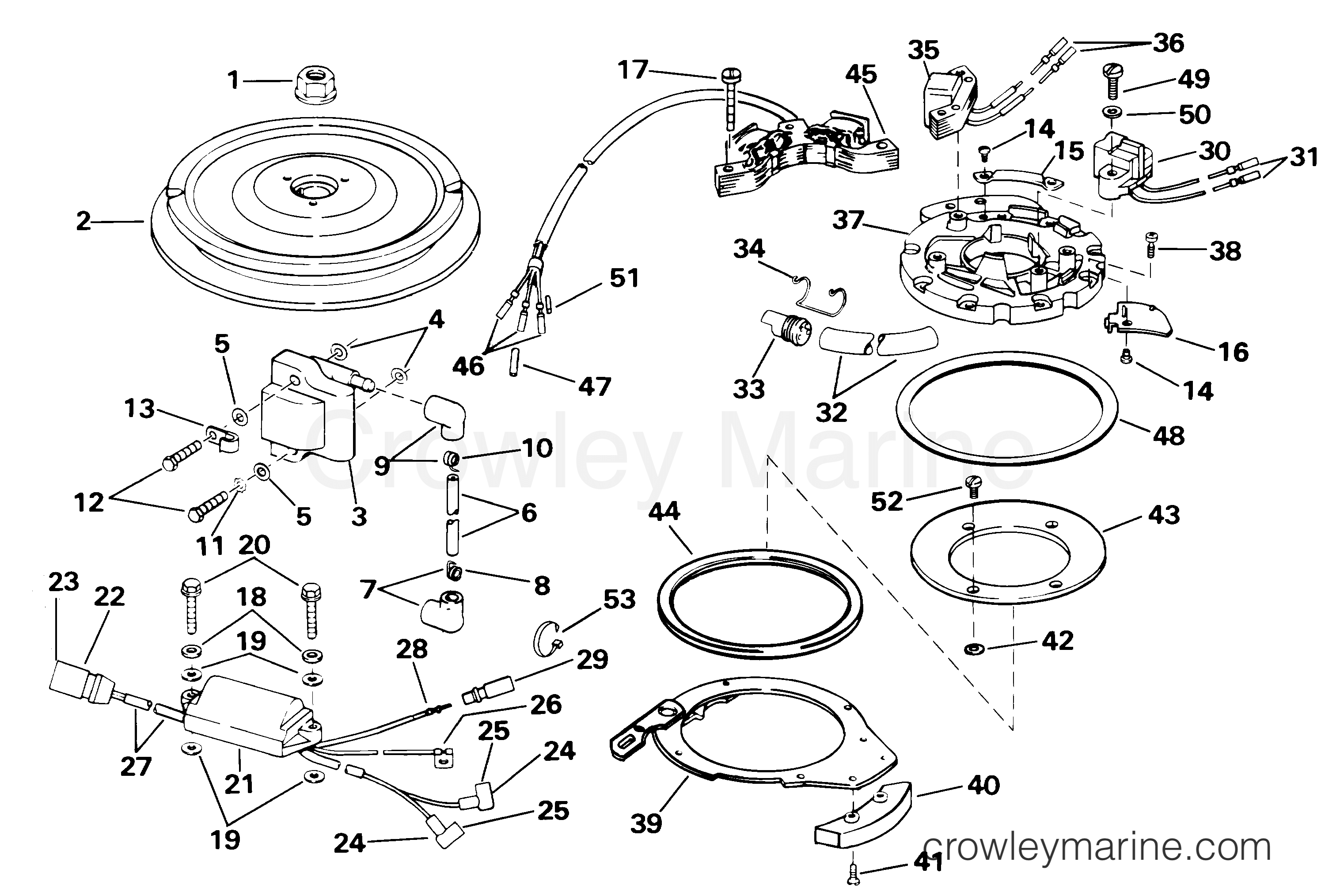2001 Outboard 25 - SE25RDSIE - IGNITION