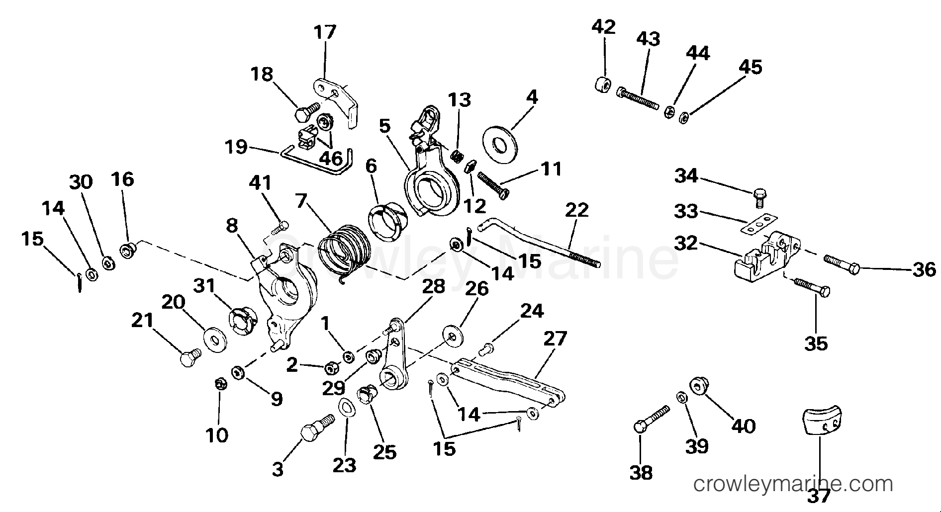 1986 Rigging Accessories - Remote Controls - REMOTE CONTROL ADAPTER KIT 40 - 55
