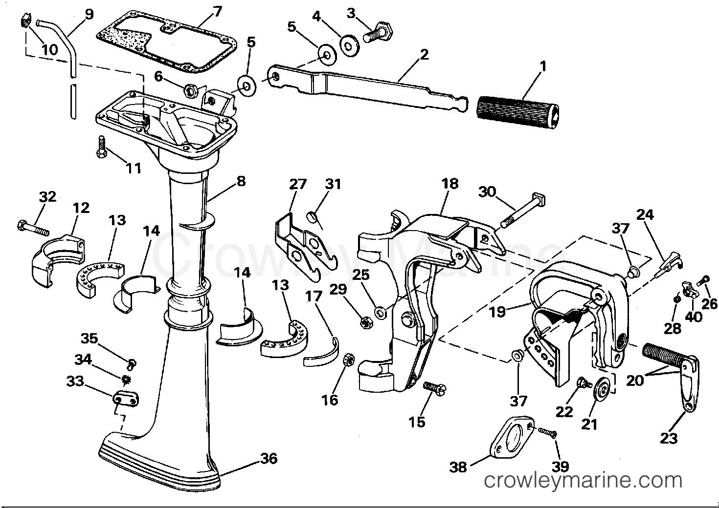 1988 Outboard 1.2 - JCO-CCM - MIDSECTION