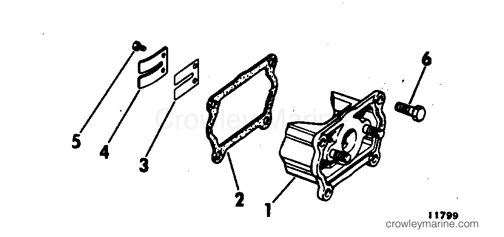 1981 Outboard 2 - J2RCIB - INTAKE MANIFOLD