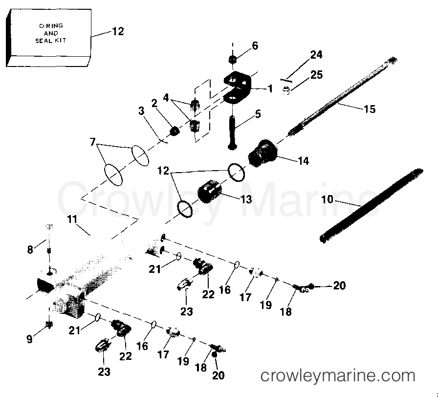 1989 Rigging Accessories - Steering - HYDRAULIC STEERING KIT