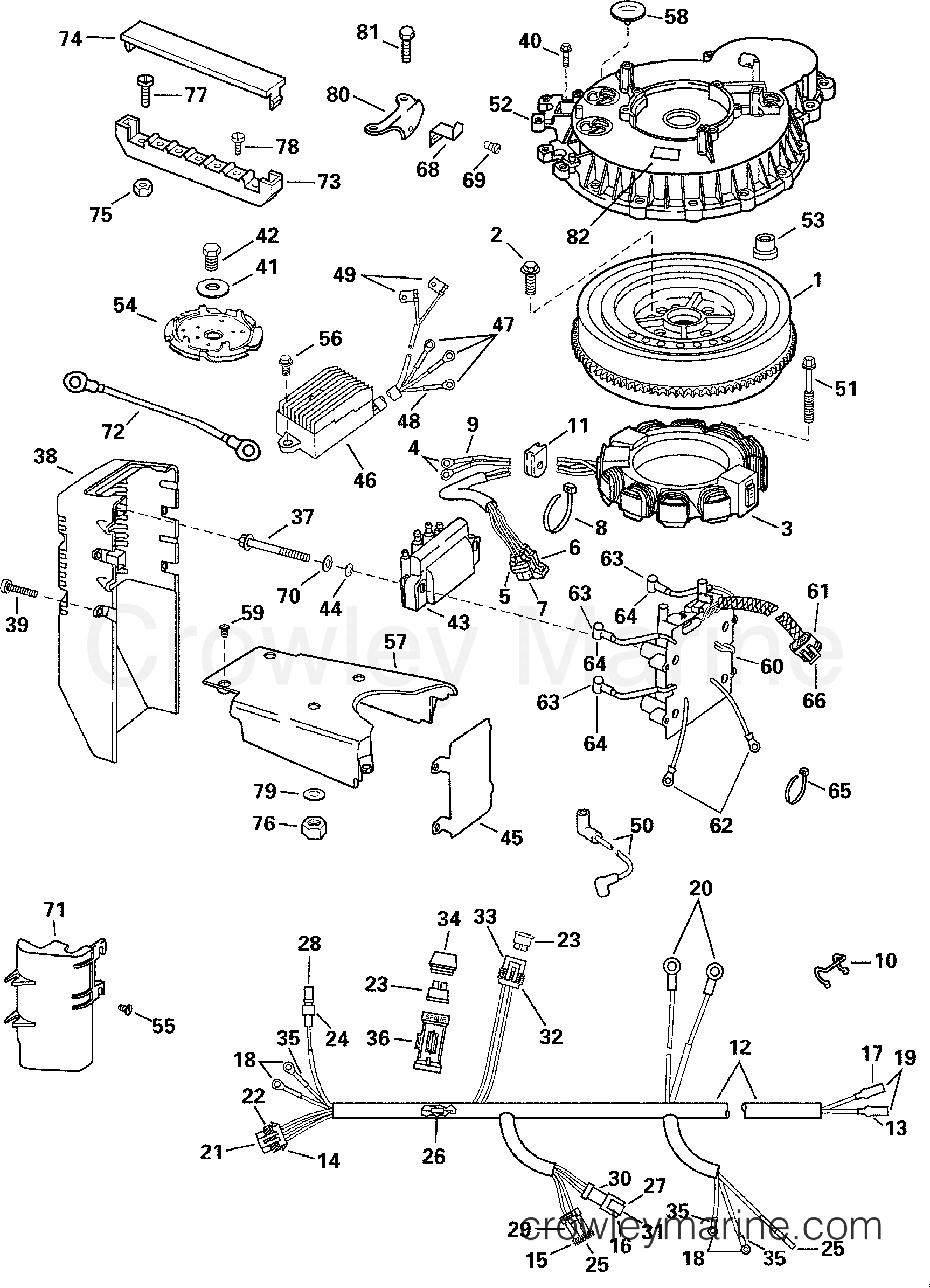 2000 Outboard 105 - E105WPLSSC - IGNITION SYSTEM - 105WE MODELS