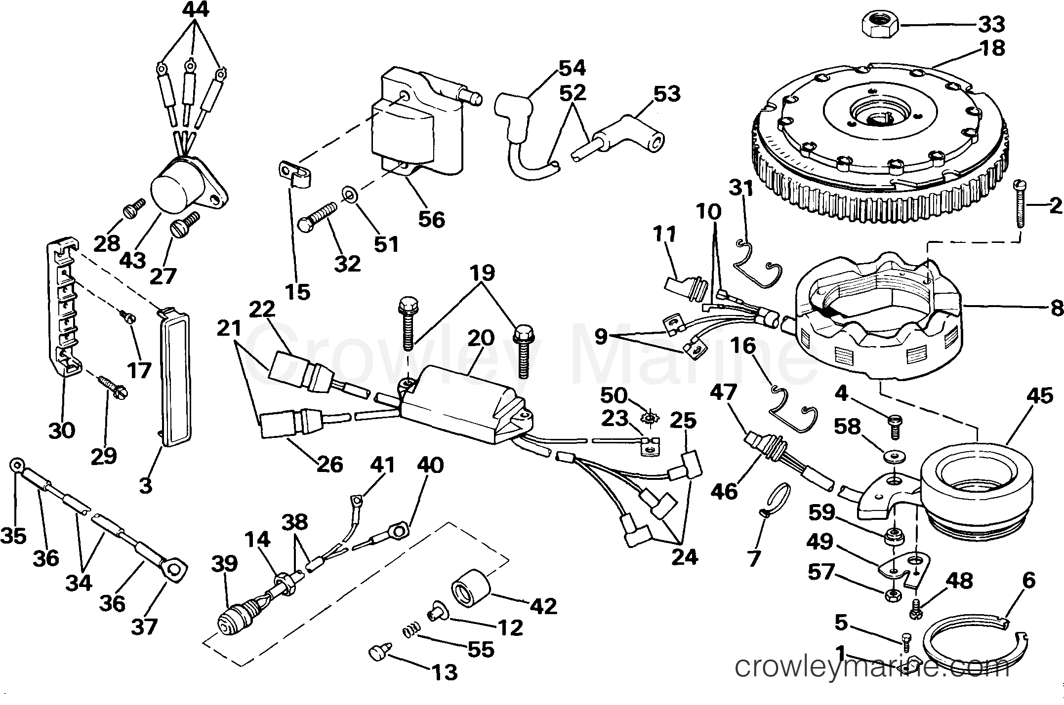 1985 Outboard 65 - J65TELCOC - IGNITION SYSTEM